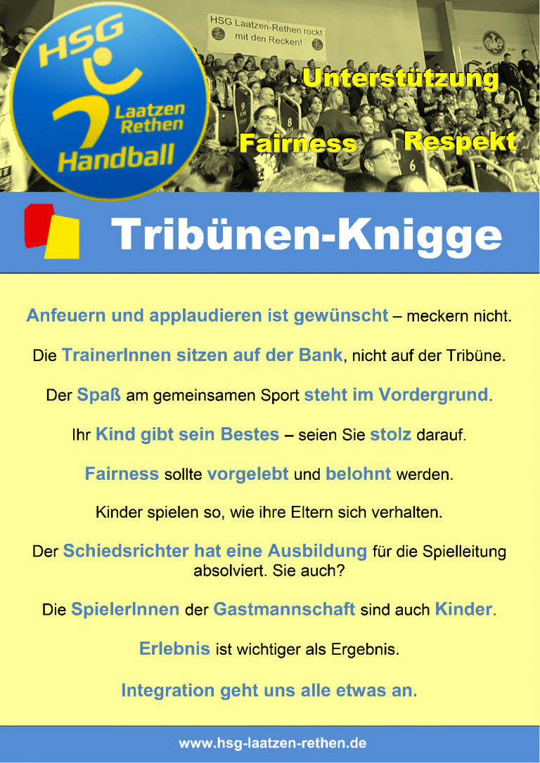 Tribünen-Knigge